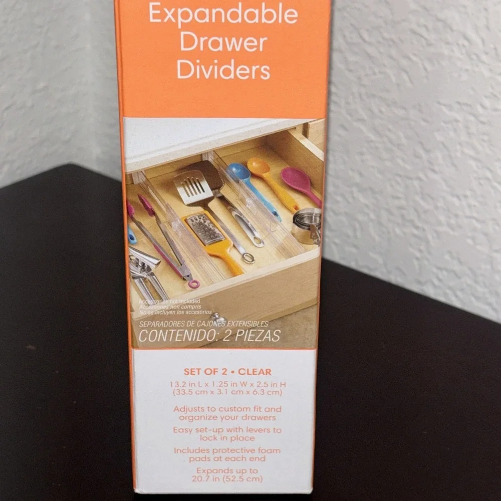 Squared Away Deep Expandable Drawer Dividers Brand New